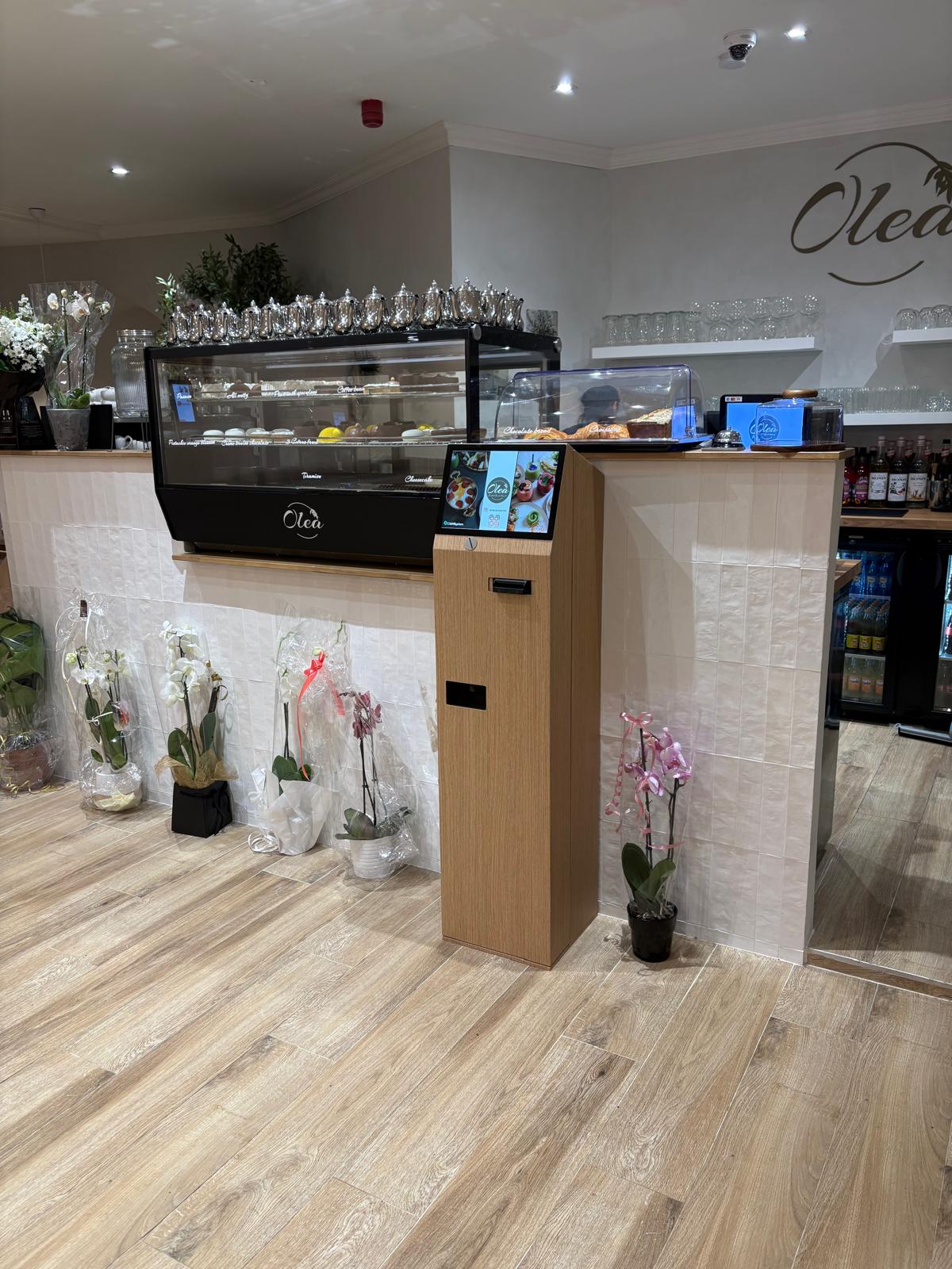 Installation CashSystem complète chez Olea — vue ensemble