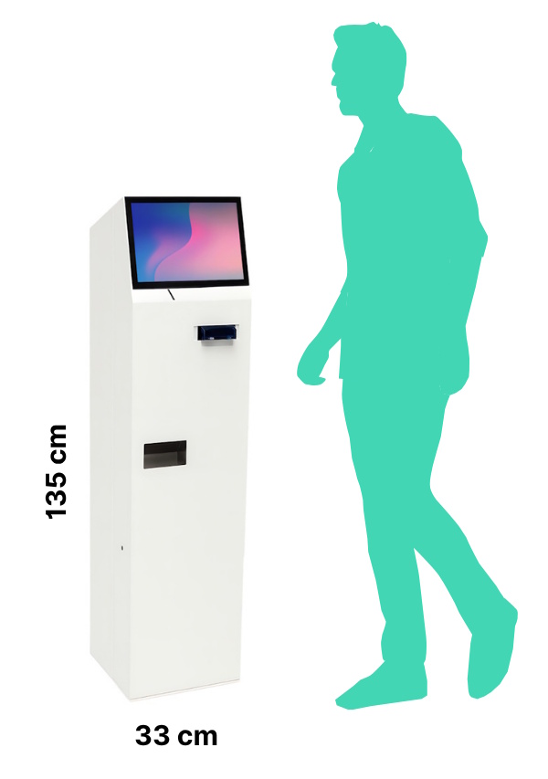 Monnayeur automatique CashSystem — prototype kiosque (Belgique)
